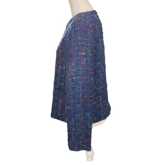 Vintage The Very Thing Wool Mohair Colorful Tweed Long Sleeve Lined Jacket Sz 10 - Picture 3 of 7